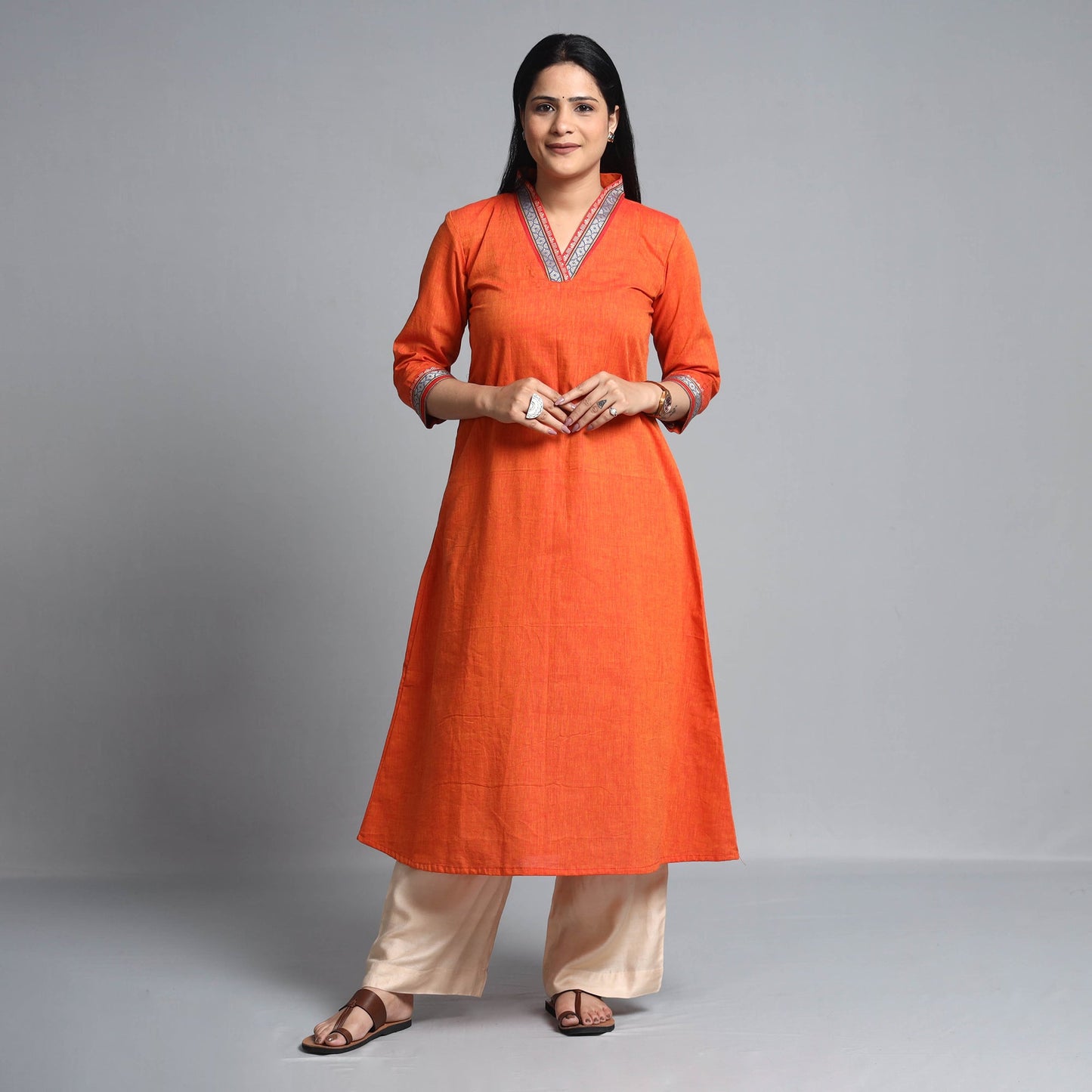  Dharwad Cotton Long Kurta for Women