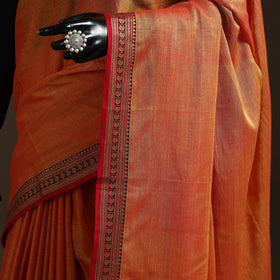 Dharwad cotton saree with border 44 - handcrafted