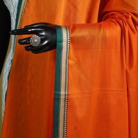 Orange - dharwad mercerised cotton dupatta with border 83