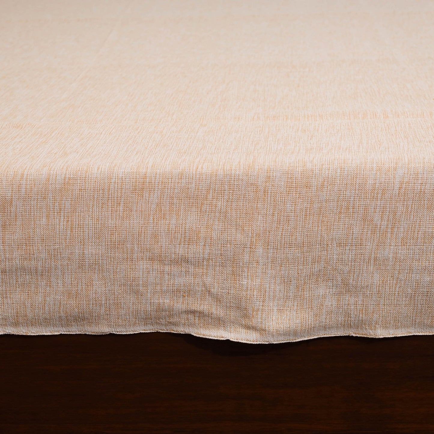 Orange - double handloom cotton bed sheet (108 x 90 in) 04