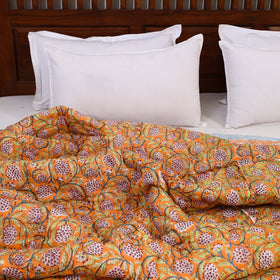 Buy Double - Reversible Sanganeri Block Print Cotton Quilt