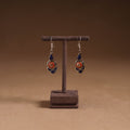 Orange - ethnic tribal tibetan earrings from himalaya 47
