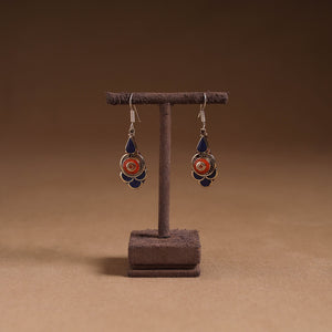 Orange - ethnic tribal tibetan earrings from himalaya 47