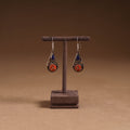 Orange - ethnic tribal tibetan earrings from himalaya 67