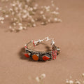 Orange - ethnic tribal tibetan metal bracelet from himalaya