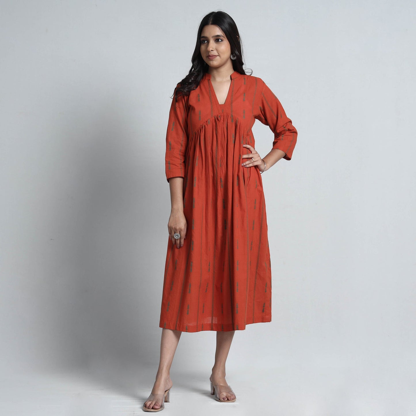 Buy Exquisite Jacquard Cotton Dress Online l iTokri.com