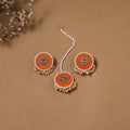 Fabart kundan earrings & maang tikka set 08 - handcrafted