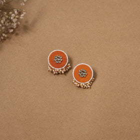 Fabart kundan earrings & maang tikka set 08 - handcrafted