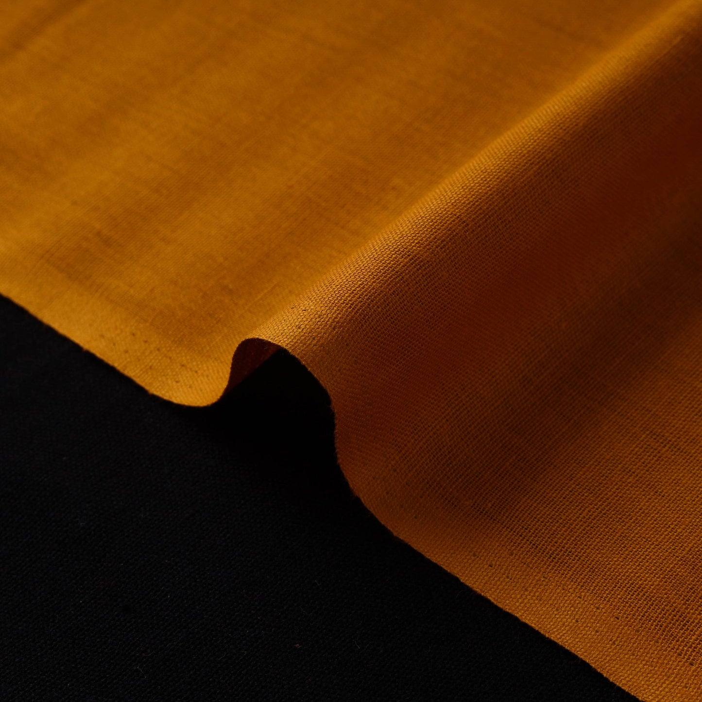 Orange - flex cotton prewashed plain fabric 25 - handcrafted