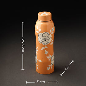  Floral Handpainted Enamelware Stainless Steel Water Bottle 
