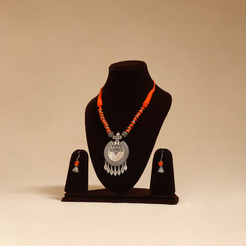 German silver beaded necklace set 37 - handcrafted