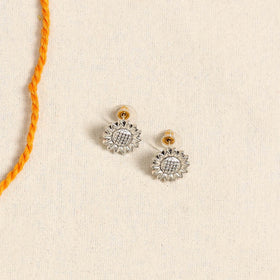 Orange - german silver necklace set 08 - handcrafted