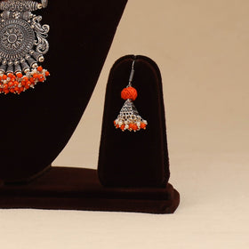 German silver thread beads necklace set 06 - handcrafted