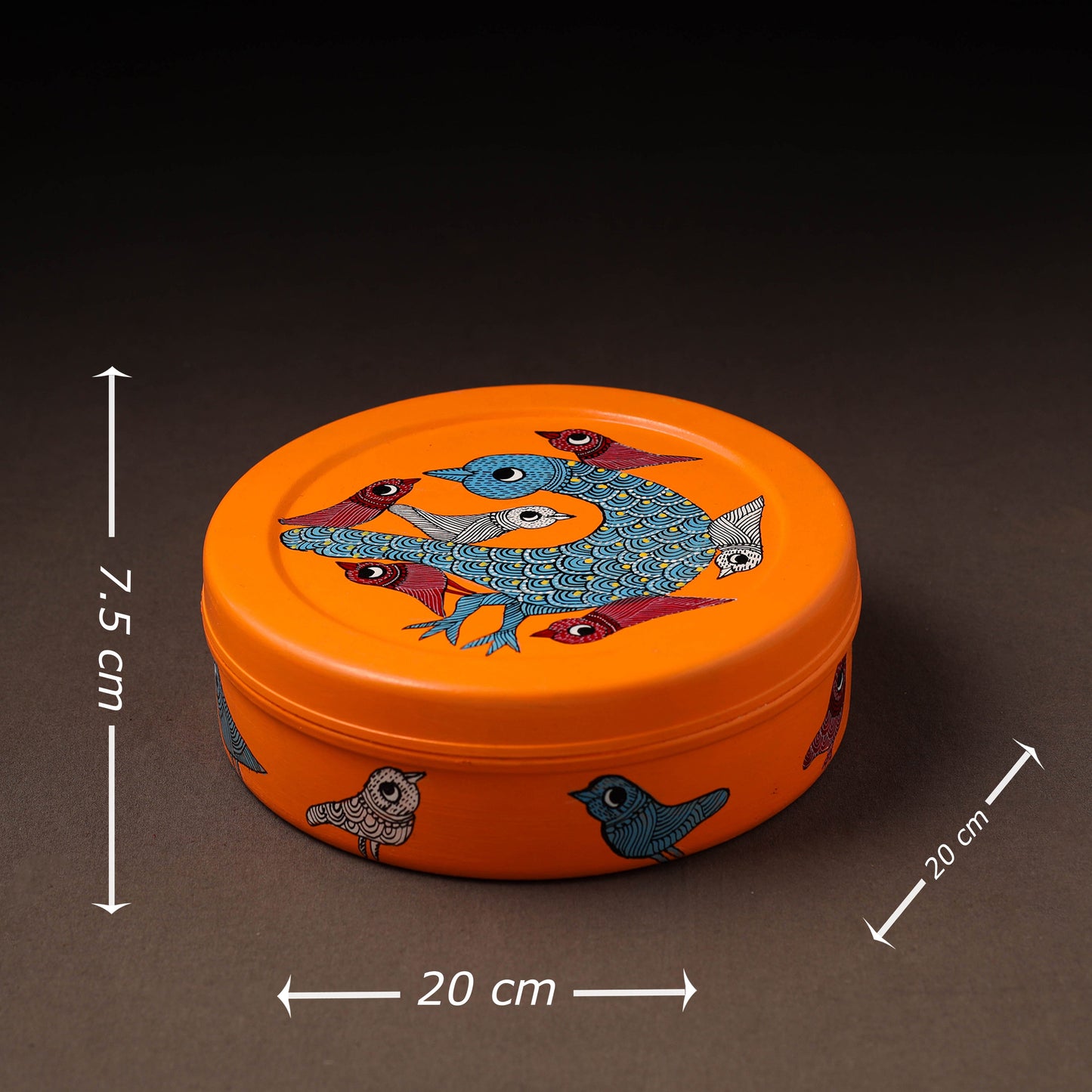  Gond Handpainted Stainless Steel Casserole