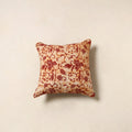 Orange - hand batik cotton cushion cover 117 - handcrafted