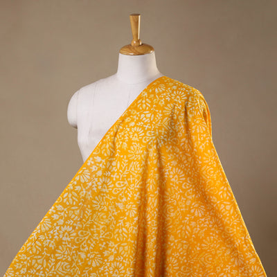 Orange - hand batik cotton fabric 04 - handcrafted