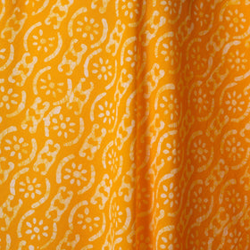 Orange - hand batik cotton fabric 10 - handcrafted