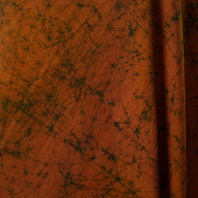 Orange - hand batik cotton fabric 10 - handcrafted
