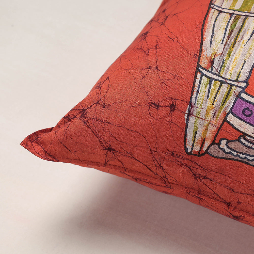  Hand Batik Printed Cotton Cushion Cover 
