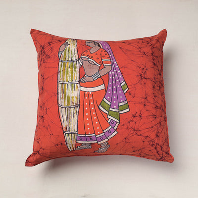  Hand Batik Printed Cotton Cushion Cover 