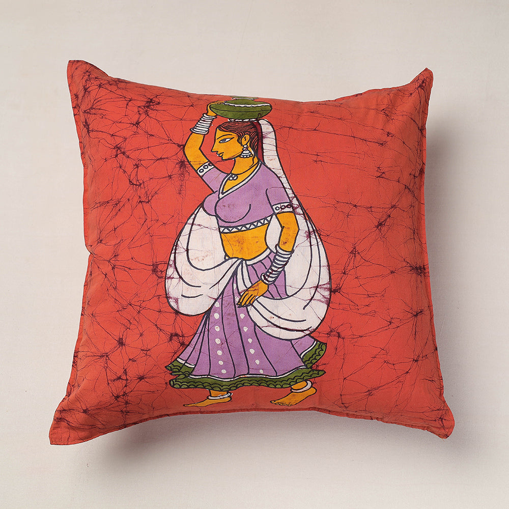  Hand Batik Printed Cotton Cushion Cover 