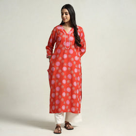 batik printed kurta