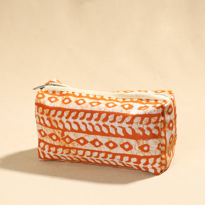  Hand Batik Printed Cotton Toiletry Pouch 02 