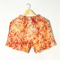 Orange - hand batik printed cotton unisex boxer/shorts