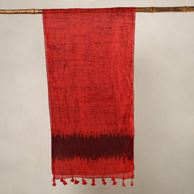  Hand Batik Printed Mul Cotton Stole with Tassels 05 Online at iTokri.com
