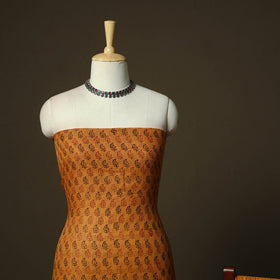 Hand block bagh print natural dyed kota doria cotton 3pc