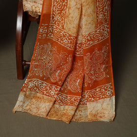 Hand batik cotton 3pc unstitched dress material 08