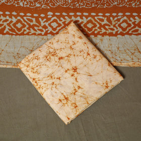 Hand batik cotton 3pc unstitched dress material 13