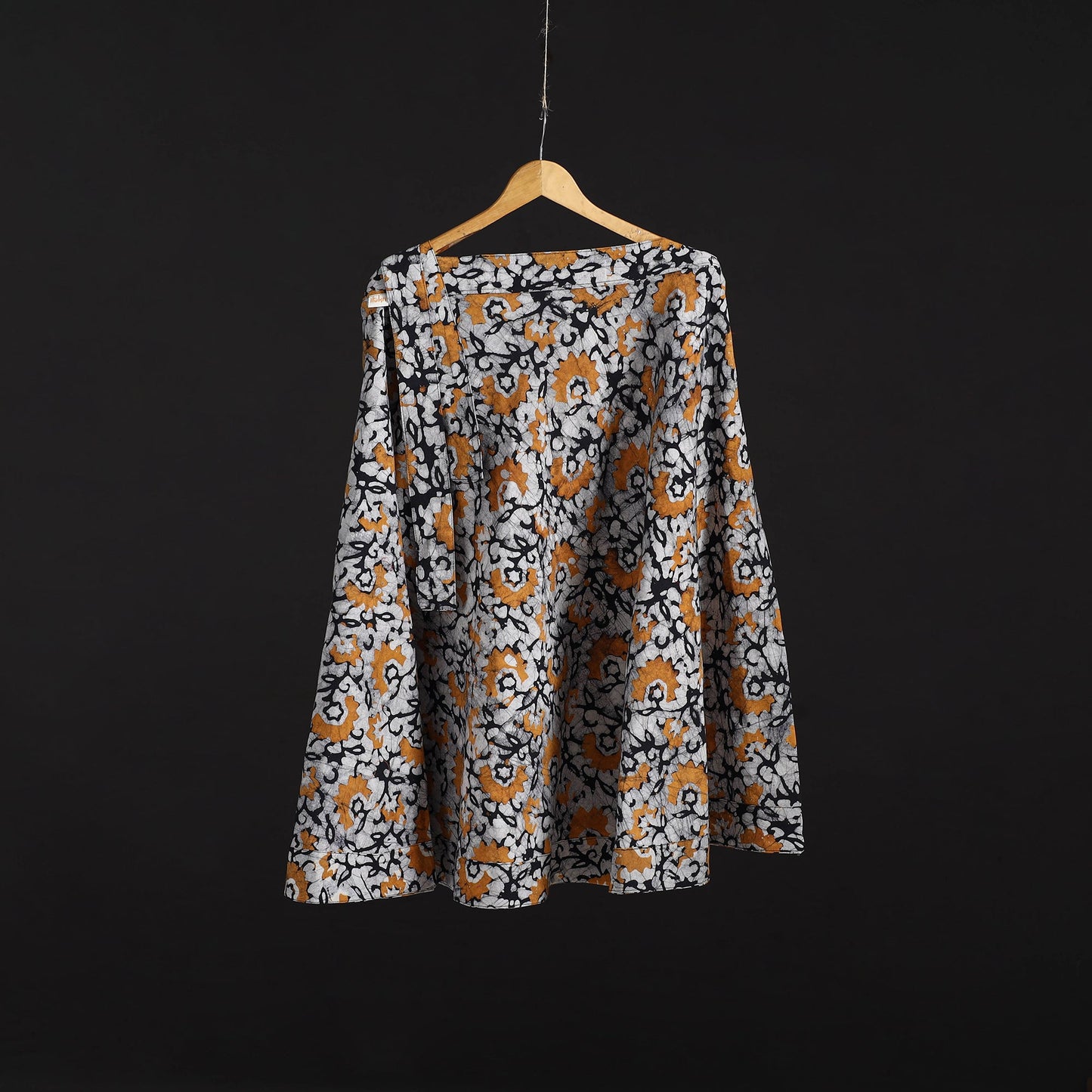 Hand batik cotton wrap around skirt 102 - handcrafted