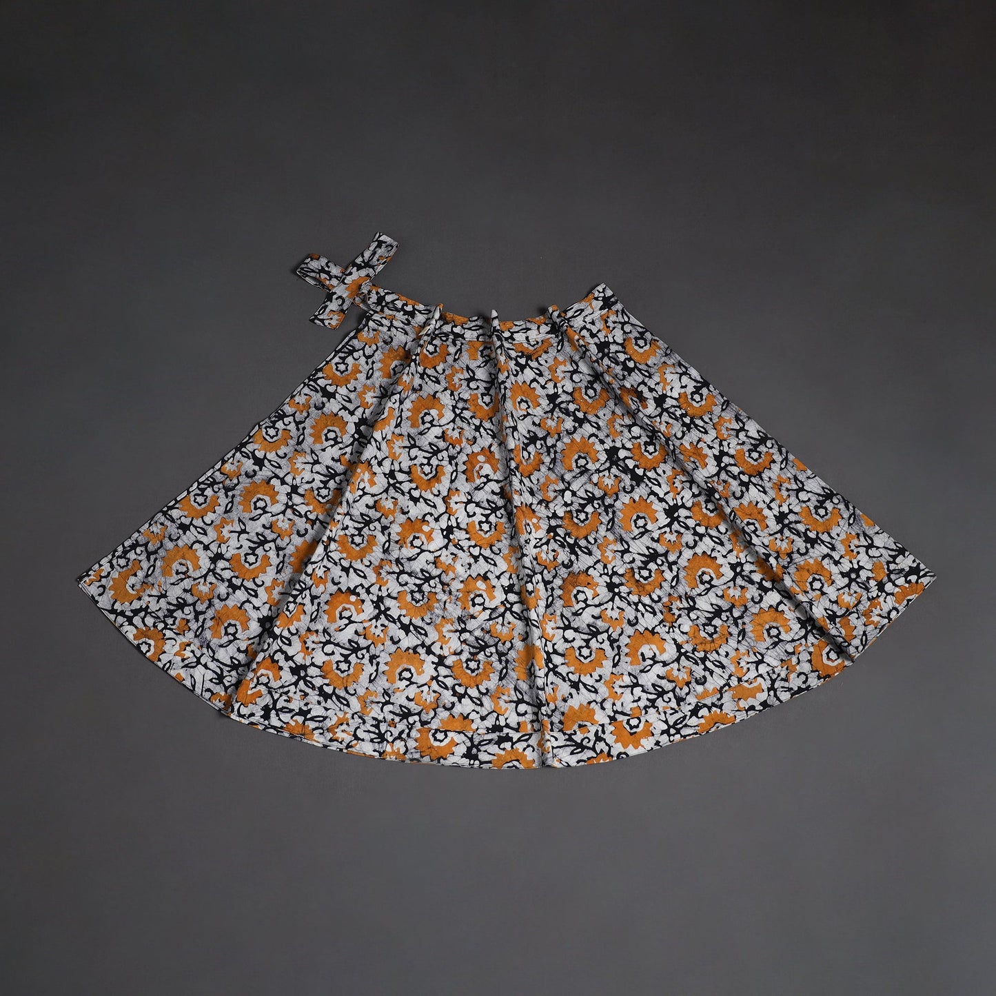 Hand batik cotton wrap around skirt 102 - handcrafted