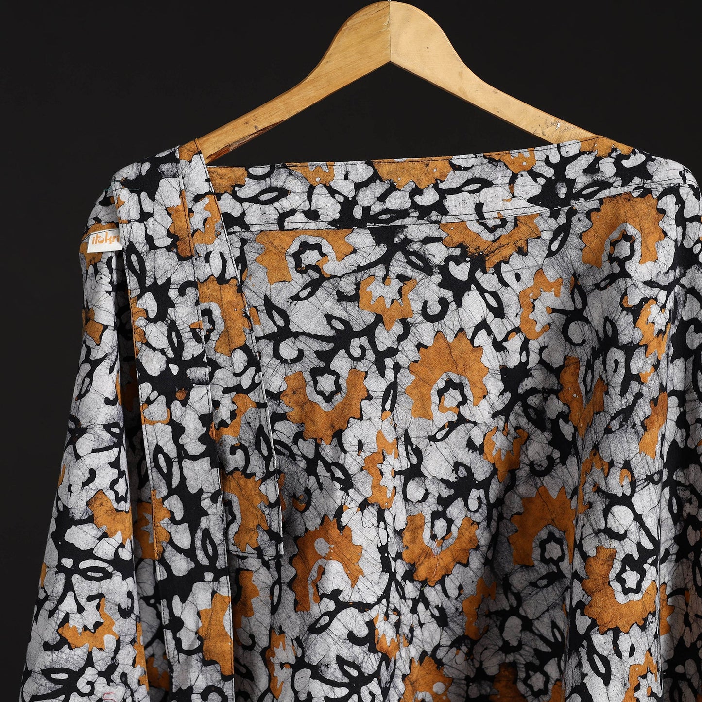 Hand batik cotton wrap around skirt 102 - handcrafted