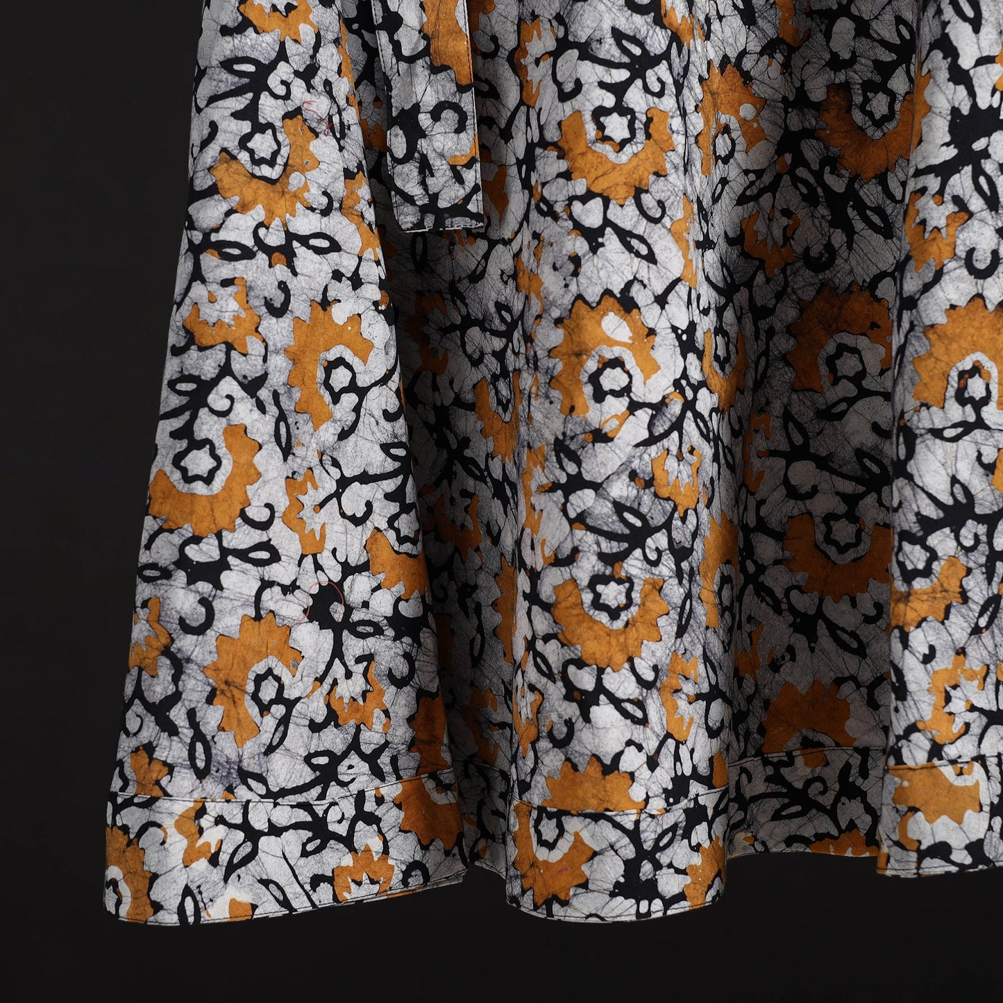 Hand batik cotton wrap around skirt 102 - handcrafted