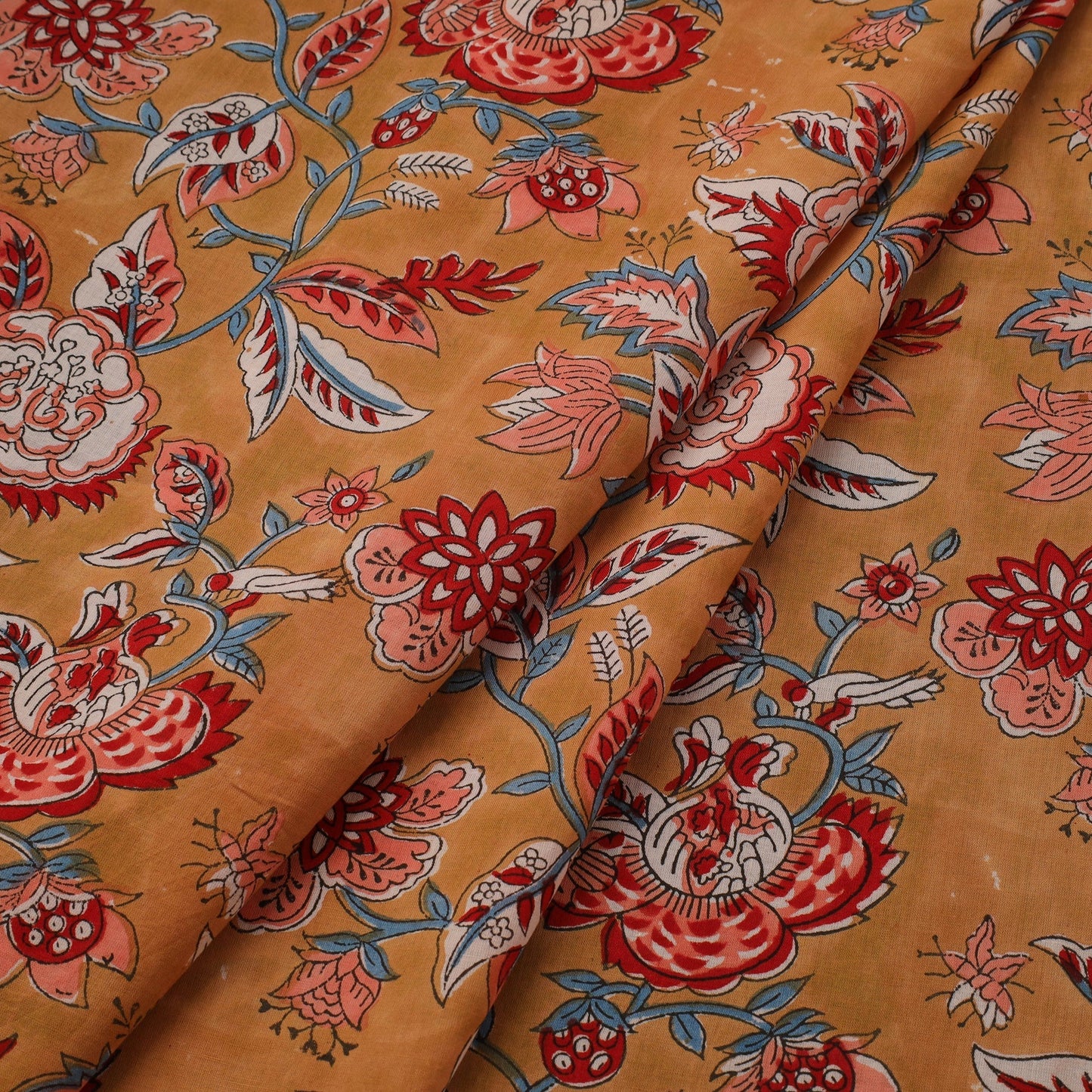Hand cotton sanganeri fabric 15 - handcrafted