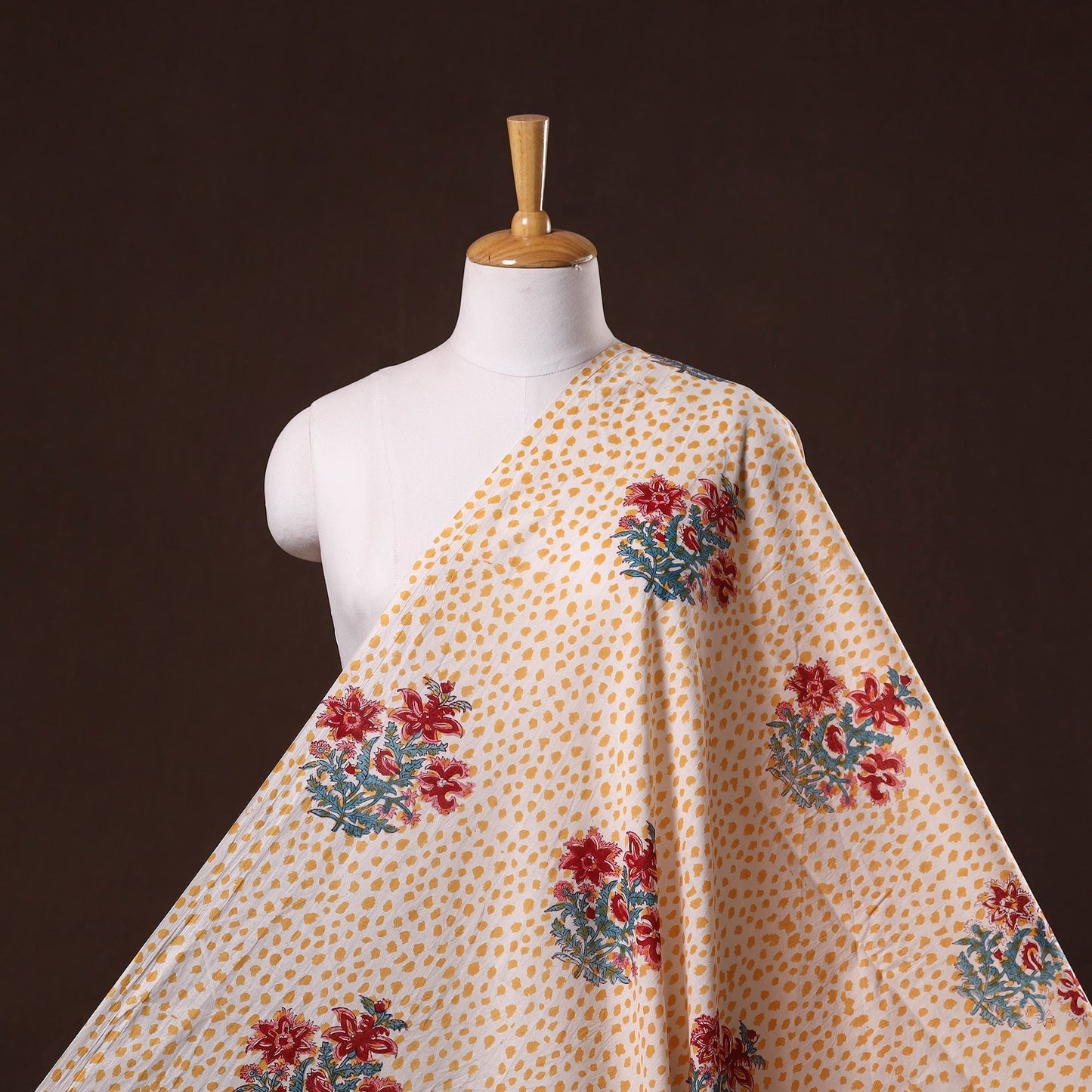 Hand cotton sanganeri fabric 22 - handcrafted