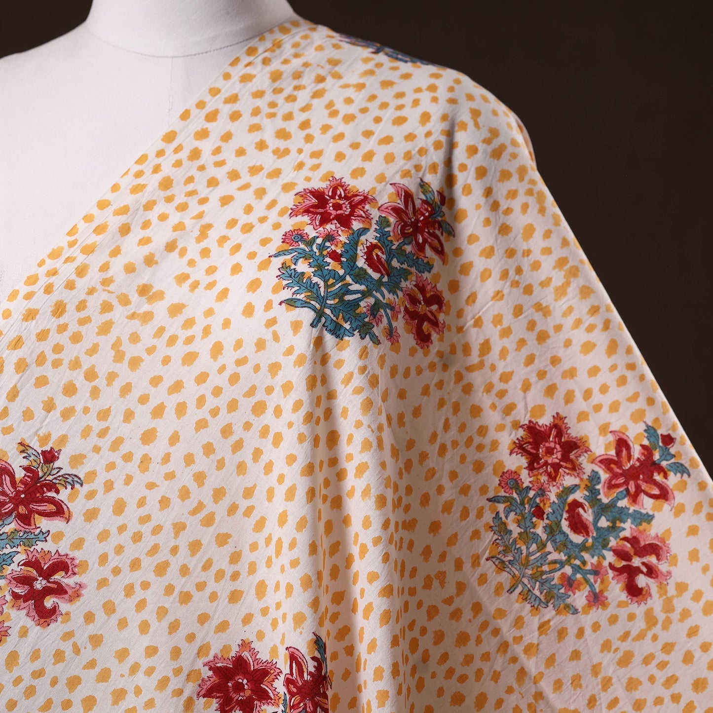 Hand cotton sanganeri fabric 22 - handcrafted