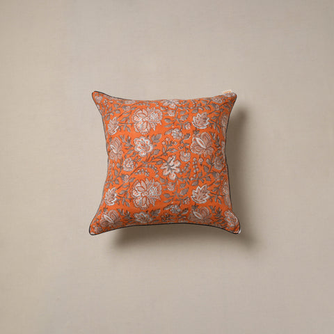 Hand sanganeri cushion cover 09 - handcrafted