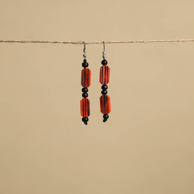 Hand Carved Bamboo Wooden Earrings
