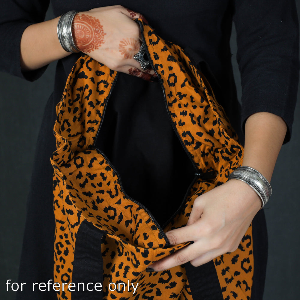  Hand Block Print Cotton Shoulder Bag 