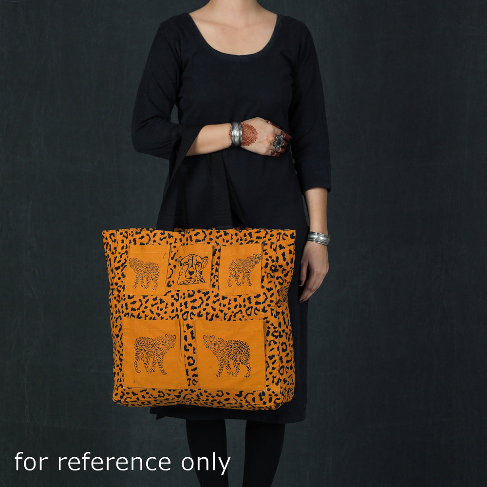  Hand Block Print Cotton Shoulder Bag 