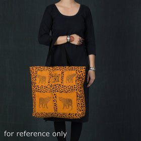 Hand Block Print Cotton Shoulder Bag 