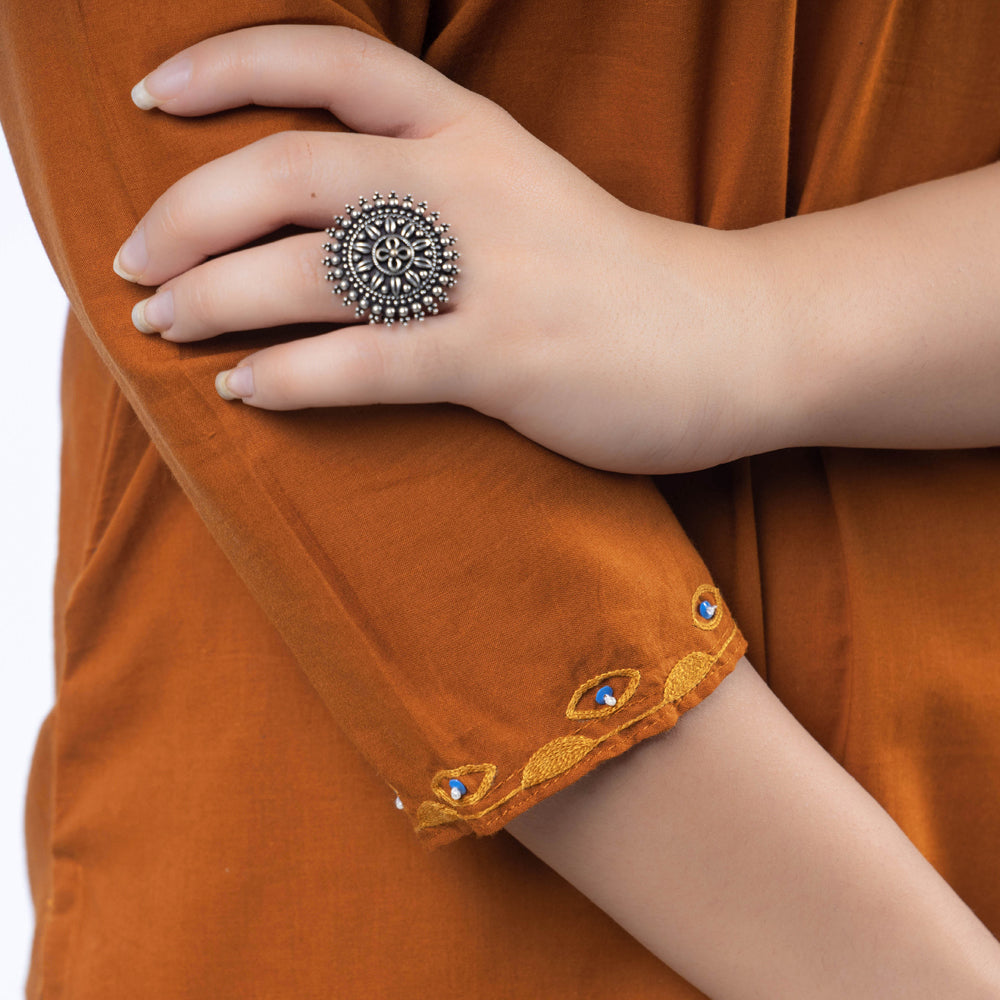 Buy iTokri Casuals - Hand Embroidered Cotton Long Kurta Online at iTokri.com