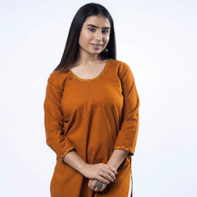 Buy iTokri Casuals - Hand Embroidered Cotton Long Kurta Online at iTokri.com