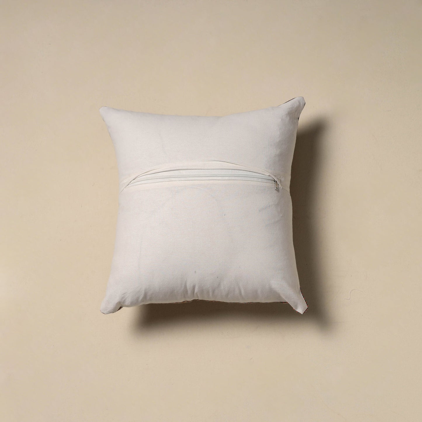 Hand sanganeri floral cushion cover 17 - handcrafted