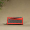 Orange Handcrafted Audio Tape Clutch Wallet