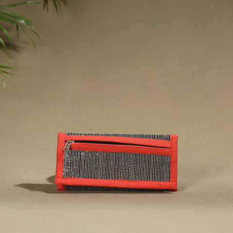 Orange Handcrafted Audio Tape Clutch Wallet