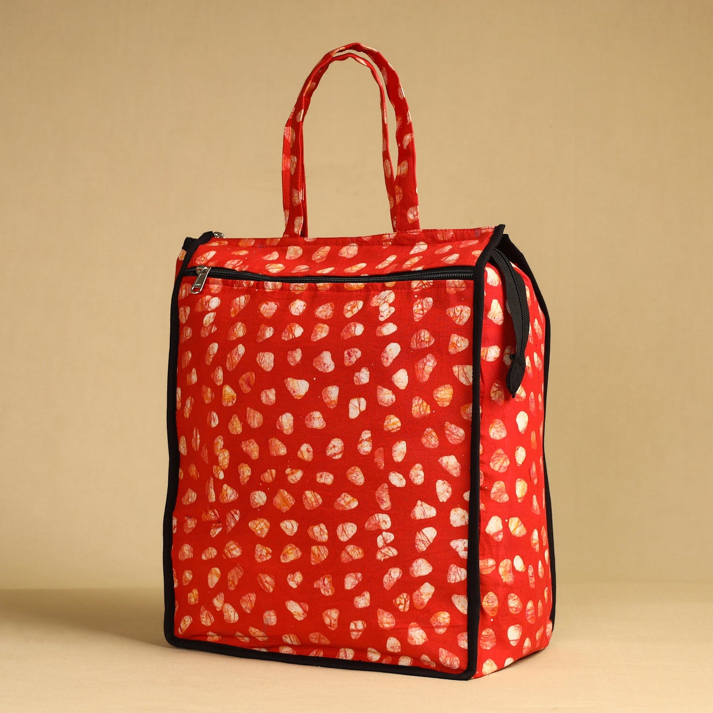 Orange Handcrafted Cotton Shopping Bag 14